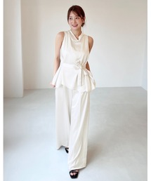 SNIDEL | サテンワイドパンツ(その他パンツ)