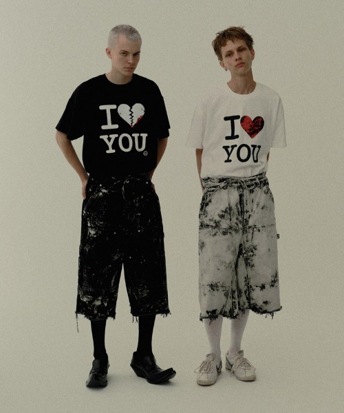 DISCOVERED（ディスカバード）の「mp13985-BLEACH HAKAMA SHORTS ショートパンツ(DC-SS26-PT-05)（その他パンツ・メンズ・ブラック/ホワイト・1/3）」の5枚目の写真