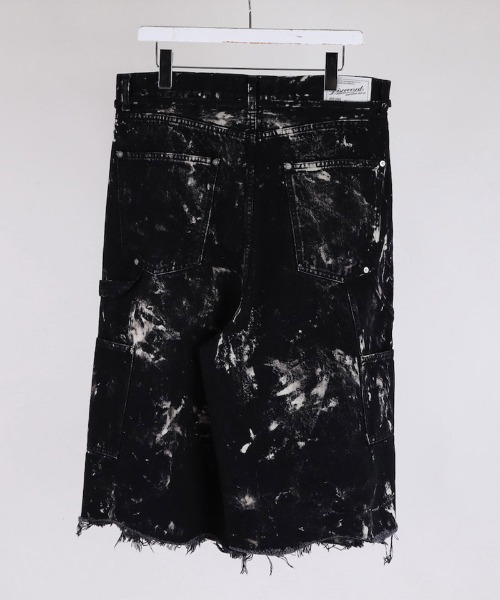 DISCOVERED（ディスカバード）の「mp13985-BLEACH HAKAMA SHORTS ショートパンツ(DC-SS26-PT-05)（その他パンツ・メンズ・ブラック/ホワイト・1/3）」の7枚目の写真
