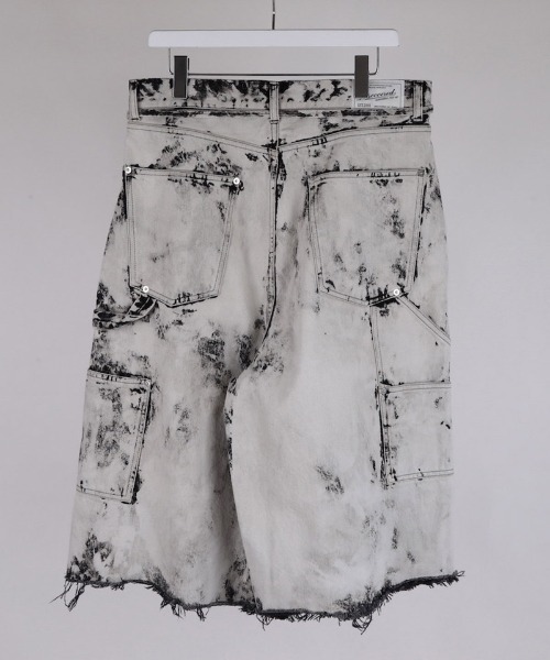 DISCOVERED（ディスカバード）の「mp13985-BLEACH HAKAMA SHORTS ショートパンツ(DC-SS26-PT-05)（その他パンツ・メンズ・ブラック/ホワイト・1/3）」の9枚目の写真