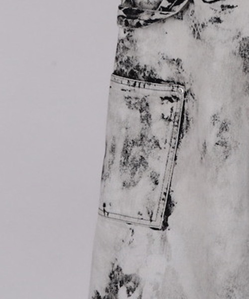 DISCOVERED（ディスカバード）の「mp13985-BLEACH HAKAMA SHORTS ショートパンツ(DC-SS26-PT-05)（その他パンツ・メンズ・ブラック/ホワイト・1/3）」の13枚目の写真