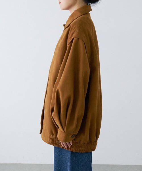 CIAOPANIC TYPY（チャオパニックティピー）の「【マルチウェイ】スウェードライクオーバージャケット（ブルゾン・レディース・ブラック/カーキ/キャメル・ONE SIZE）」の17枚目の写真