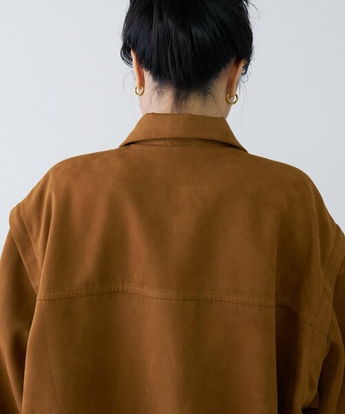 CIAOPANIC TYPY（チャオパニックティピー）の「【マルチウェイ】スウェードライクオーバージャケット（ブルゾン・レディース・ブラック/カーキ/キャメル・ONE SIZE）」の22枚目の写真