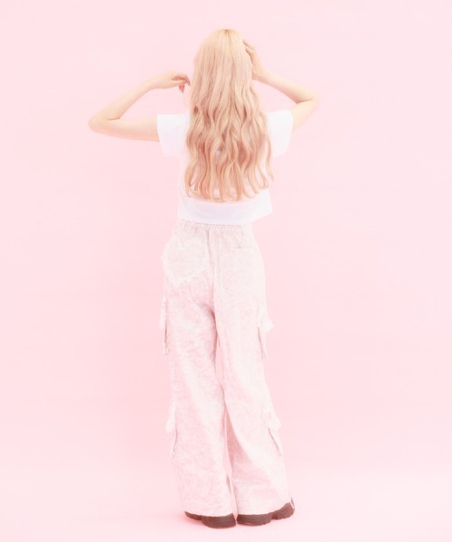 レースフリルカーゴデニム（その他パンツ）｜FickleBebe（フィクルベベ