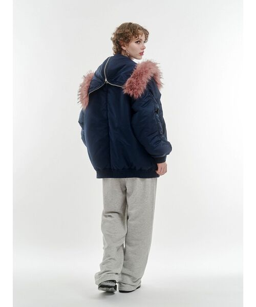 ルーズN-2Bブルゾン ファーフード付き（ブルゾン）｜jouetie