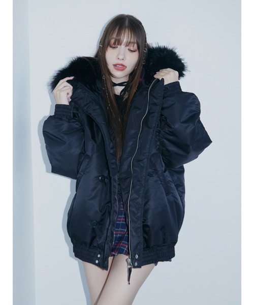 ルーズN-2Bブルゾン ファーフード付き（ブルゾン）｜jouetie