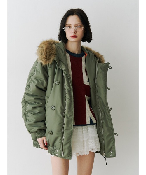 セール】ルーズN-2Bブルゾン ファーフード付き（ブルゾン）｜jouetie