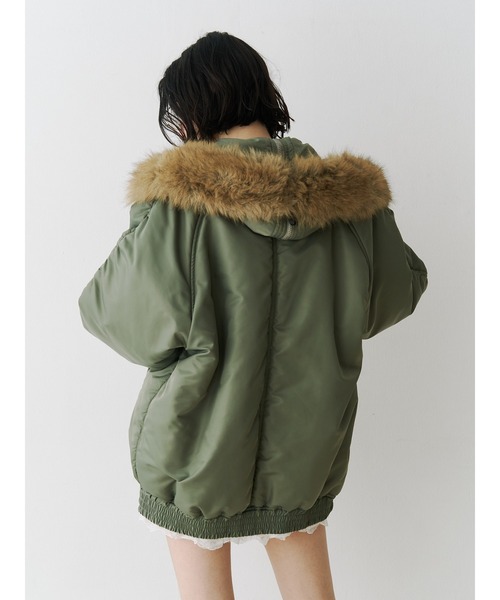 ルーズN-2Bブルゾン ファーフード付き（ブルゾン）｜jouetie