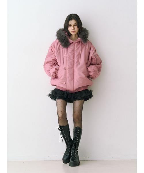 セール】ルーズN-2Bブルゾン ファーフード付き（ブルゾン）｜jouetie