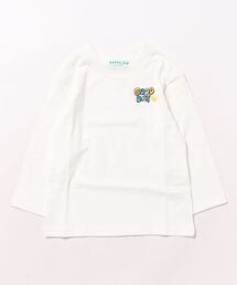 hakka kids（ハッカキッズ）の「ワンポイント刺繍長袖Tシャツ（Tシャツ/カットソー）」