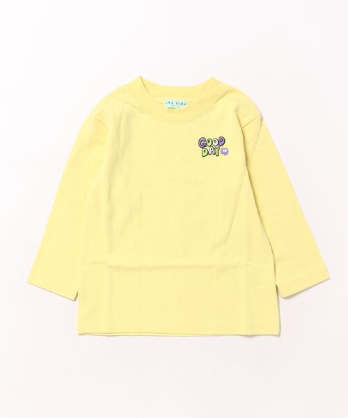 HAKKA KIDS(ハッカキッズ)の「ワンポイント刺繍長袖Tシャツ(Tシャツ/カットソー・キッズ・ブルー/ホワイト/イエロー/オレンジ/チャコール・100cm/110cm/130cm/120cm)」の4枚目の写真