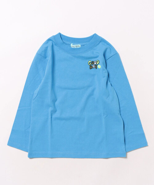 HAKKA KIDS(ハッカキッズ)の「ワンポイント刺繍長袖Tシャツ(Tシャツ/カットソー・キッズ・ブルー/ホワイト/イエロー/オレンジ/チャコール・100cm/110cm/130cm/120cm)」の3枚目の写真