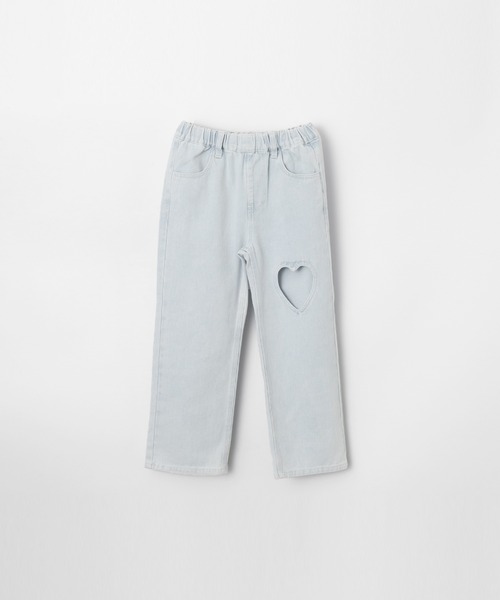 coca(coca)(コカ)の「キッズ デニムハートデザインパンツ(その他パンツ・キッズ・ブラック/ライトブルー・150/120/130/140)」の11枚目の写真