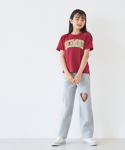 coca(coca)(コカ)の「キッズ デニムハートデザインパンツ(その他パンツ・キッズ・ブラック/ライトブルー・150/120/130/140)」の18枚目の写真