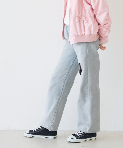 coca(coca)(コカ)の「キッズ デニムハートデザインパンツ(その他パンツ・キッズ・ブラック/ライトブルー・150/120/130/140)」の12枚目の写真