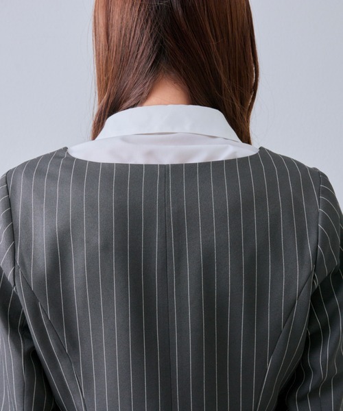 【新品•未使用】Belle Charme クラシカルフリルカラージャケット セール】【Belle Charme/セットアップ対応】クラシカルフリル