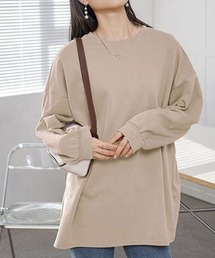 クルーネックオーバーサイズスウェットトップス