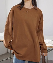 クルーネックオーバーサイズスウェットトップス
