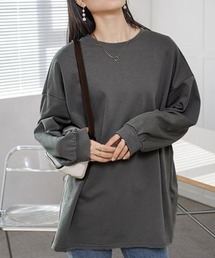 クルーネックオーバーサイズスウェットトップス