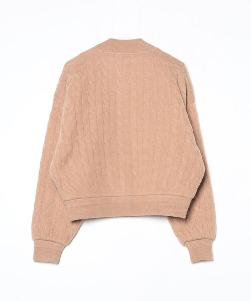 値下げ‼️新品POLO RALPH LAUREN★ウールカシミヤボンバージャケット ケーブルニット ウールカシミヤ ボンバー ジャケット（ブルゾン