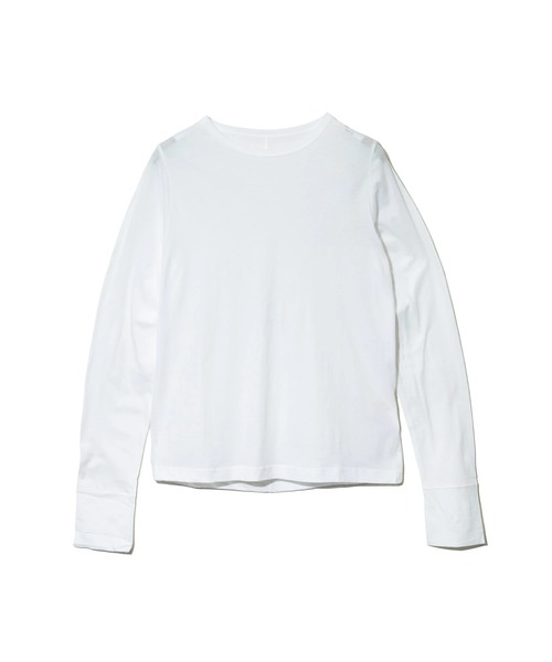 go slow caravan(ゴースローキャラバン)の「GENTIL/ジャンティー シアー クルー ロンTEE(Tシャツ/カットソー・レディース・クリーム/ブラック/ホワイト/グリーン・FREE)」の2枚目の写真