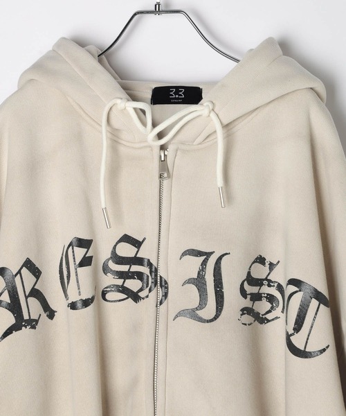 LAND MUSEUM／ゴシックロゴZIPパーカー（Tシャツ/カットソー