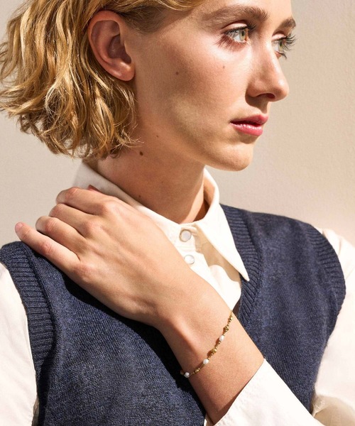 SKAGEN（スカーゲン）の「スカーゲン アクセサリー レディース ブレスレット ゴールド SKJ1880710（ブレスレット・レディース・ゴールド・FREE）」の4枚目の写真