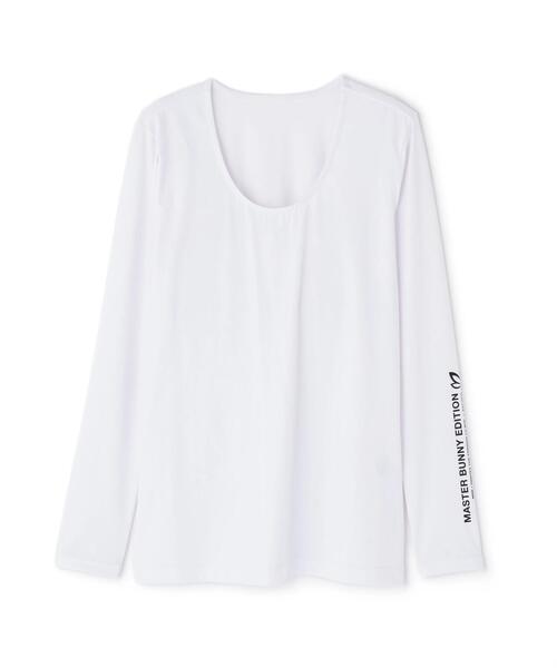 MASTERBUNNYEDITION ナイロンベア天竺長袖Uネックカットソー MASTER BUNNY EDITION】ボックスナイロンベア天竺長袖Uネック
