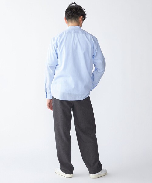 SHIPS（シップス）の「SHIPS: 140S ブロード バンドカラー シャツ（シャツ/ブラウス・メンズ・ライトブルー/ホワイト・SMALL/MEDIUM/LARGE/X-LARGE）」の6枚目の写真