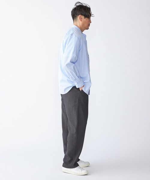 SHIPS（シップス）の「SHIPS: 140S ブロード バンドカラー シャツ（シャツ/ブラウス・メンズ・ライトブルー/ホワイト・SMALL/MEDIUM/LARGE/X-LARGE）」の7枚目の写真