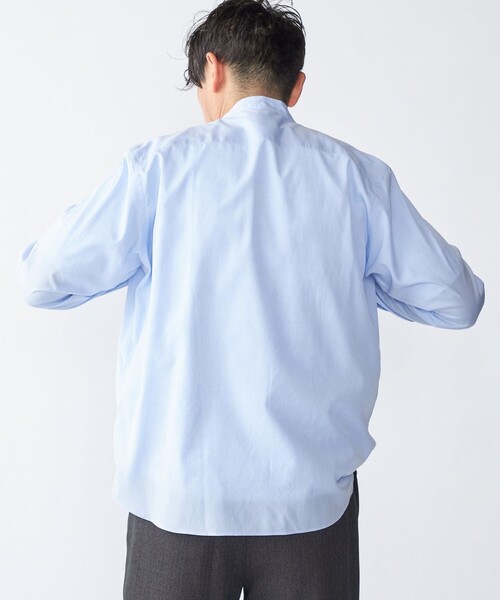 SHIPS（シップス）の「SHIPS: 140S ブロード バンドカラー シャツ（シャツ/ブラウス・メンズ・ライトブルー/ホワイト・SMALL/MEDIUM/LARGE/X-LARGE）」の10枚目の写真