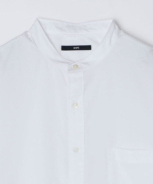 SHIPS（シップス）の「SHIPS: 140S ブロード バンドカラー シャツ（シャツ/ブラウス・メンズ・ライトブルー/ホワイト・SMALL/MEDIUM/LARGE/X-LARGE）」の13枚目の写真