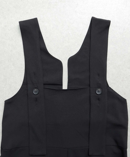 Bulue.（ブルー）の「【Bulue.】2wayデザインサロペット（サロペット/オーバーオール・レディース・ブラック/チャコールグレー・M）」の6枚目の写真