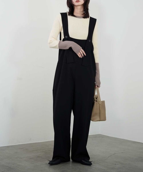 Bulue.（ブルー）の「【Bulue.】2wayデザインサロペット（サロペット/オーバーオール・レディース・ブラック/チャコールグレー・M）」の22枚目の写真