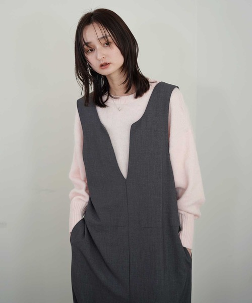 Bulue.（ブルー）の「【Bulue.】2wayデザインサロペット（サロペット/オーバーオール・レディース・ブラック/チャコールグレー・M）」の11枚目の写真