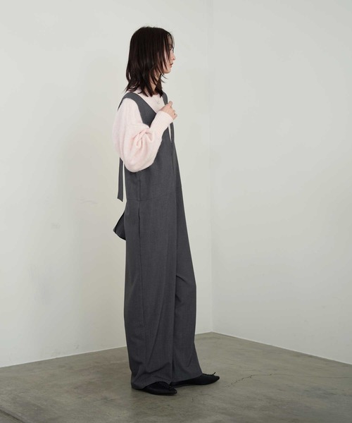 Bulue.（ブルー）の「【Bulue.】2wayデザインサロペット（サロペット/オーバーオール・レディース・ブラック/チャコールグレー・M）」の14枚目の写真