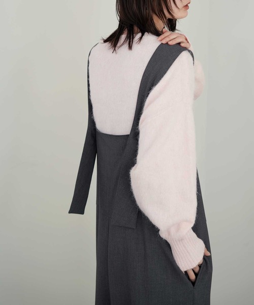 Bulue.（ブルー）の「【Bulue.】2wayデザインサロペット（サロペット/オーバーオール・レディース・ブラック/チャコールグレー・M）」の15枚目の写真