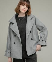 URBAN RESEARCH Sonny Label(アーバンリサーチサニーレーベル)のメルトンジャージースタンドカラーコート(その他アウター)