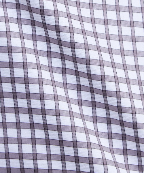 MEN'S MELROSE(メンズメルローズ)の「HITOYOSHIダブルネーム | クラシカルチェック ワイドカラーシャツ(シャツ/ブラウス・メンズ・グレー/サックスブルー/ホワイト・3/4/2)」の16枚目の写真
