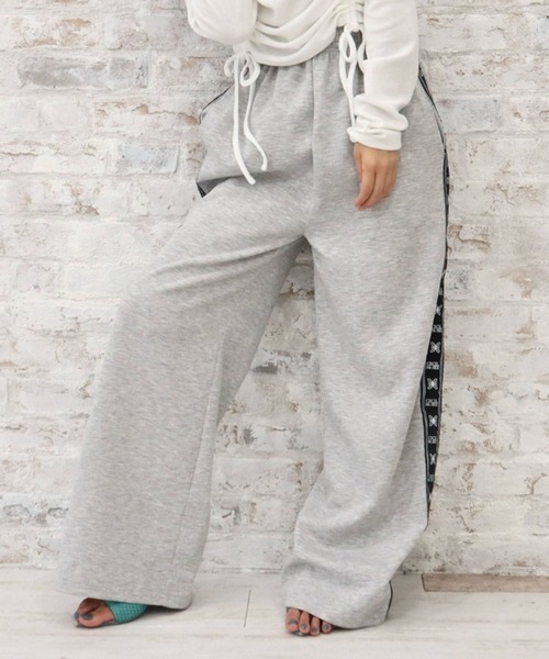 サイドジャガードロゴ ダンボールニットパンツ（スウェットパンツ
