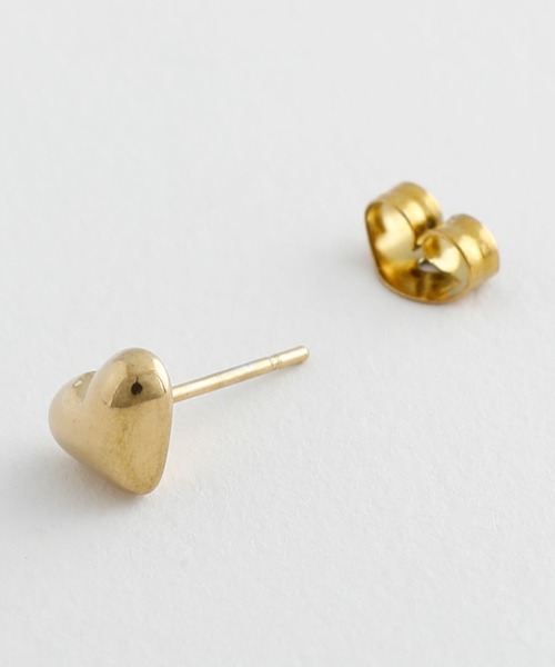 JewCas（ジュアキャス）の「【金属アレルギー対応ノットアレプラス】プチハートピアス[NOP0132]（ピアス（両耳用）・レディース・ゴールド/シルバー・FREE）」の4枚目の写真