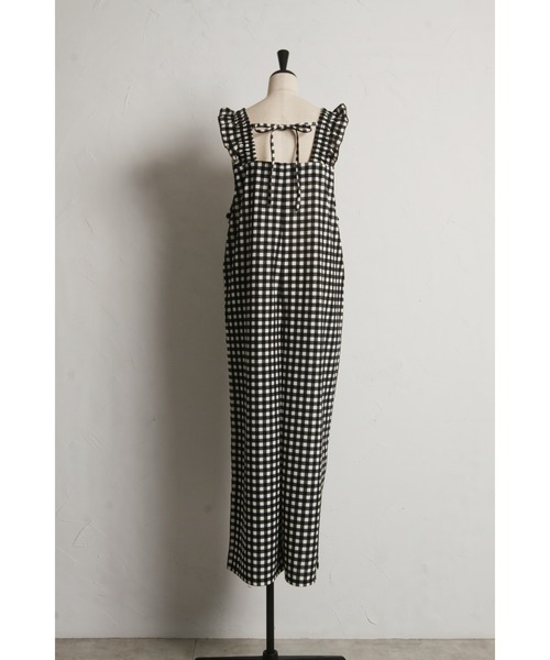 &. NOSTALGIA（アンドドットノスタルジア）の「【ZOZO限定】カットジョーゼットオールインワン（つなぎ/オールインワン・レディース・チェック/ドット・M）」の13枚目の写真