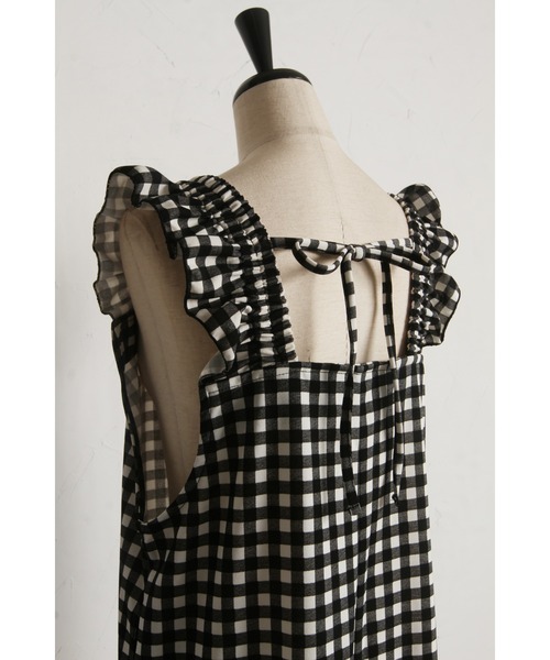 &. NOSTALGIA（アンドドットノスタルジア）の「【ZOZO限定】カットジョーゼットオールインワン（つなぎ/オールインワン・レディース・チェック/ドット・M）」の14枚目の写真