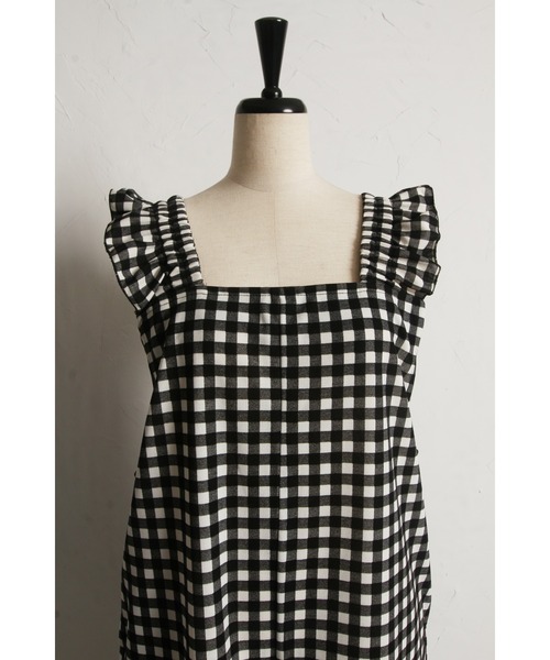 &. NOSTALGIA（アンドドットノスタルジア）の「【ZOZO限定】カットジョーゼットオールインワン（つなぎ/オールインワン・レディース・チェック/ドット・M）」の15枚目の写真