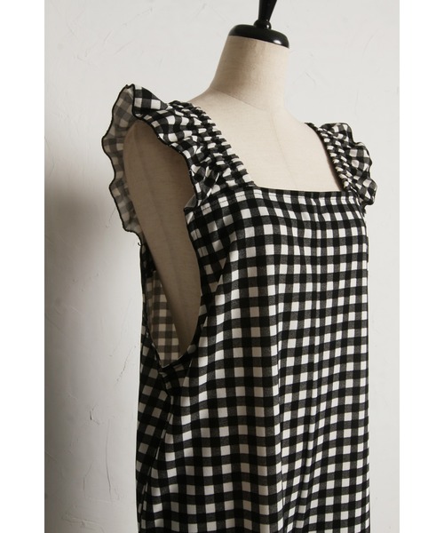 &. NOSTALGIA（アンドドットノスタルジア）の「【ZOZO限定】カットジョーゼットオールインワン（つなぎ/オールインワン・レディース・チェック/ドット・M）」の16枚目の写真