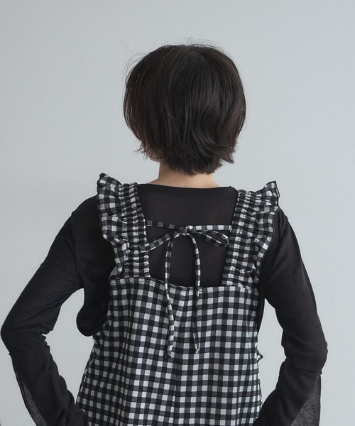&. NOSTALGIA（アンドドットノスタルジア）の「【ZOZO限定】カットジョーゼットオールインワン（つなぎ/オールインワン・レディース・チェック/ドット・M）」の19枚目の写真