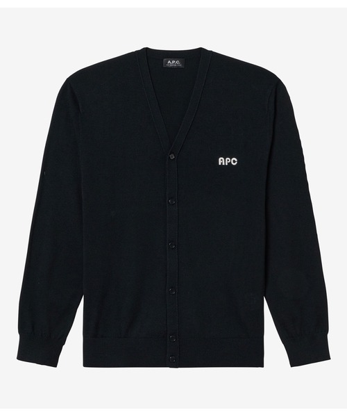 A.P.C.(アーペーセー)の「CARDIGAN CYRUS /25A(ニット/セーター・メンズ・ブラック/ブルー・M/L/S)」の1枚目の写真