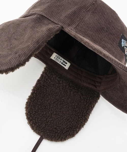BILLABONG(ビラボン)の「【BILLABONG/ビラボン】23AW TRAPPER CAP/ボアコーデュロイトラッパーキャップ(キャップ・レディース・ブラウン/ホワイト・FREE)」の13枚目の写真