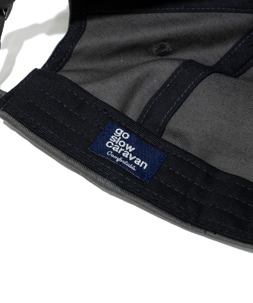 go slow caravan（ゴースローキャラバン）の「ツイル刺繍 2TONE BBキャップ（キャップ・メンズ・カーキ/ブラック/パープル・FREE）」の9枚目の写真