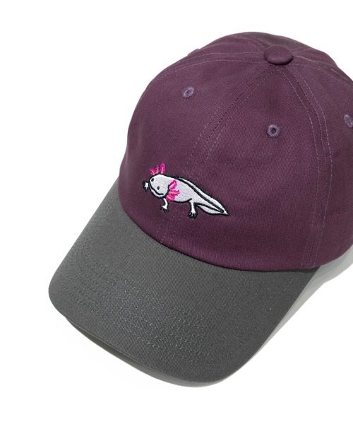 go slow caravan（ゴースローキャラバン）の「ツイル刺繍 2TONE BBキャップ（キャップ・メンズ・カーキ/ブラック/パープル・FREE）」の14枚目の写真